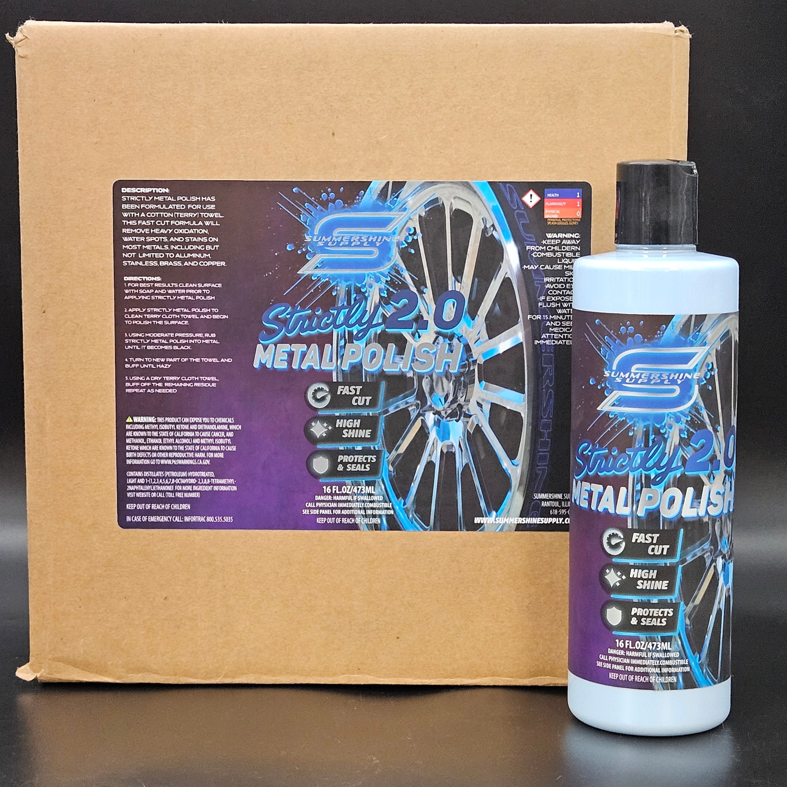 Strictly 2.0 Metal Polish – Professional-Grade Shine for Aluminum, Chrome & Stainless Steel