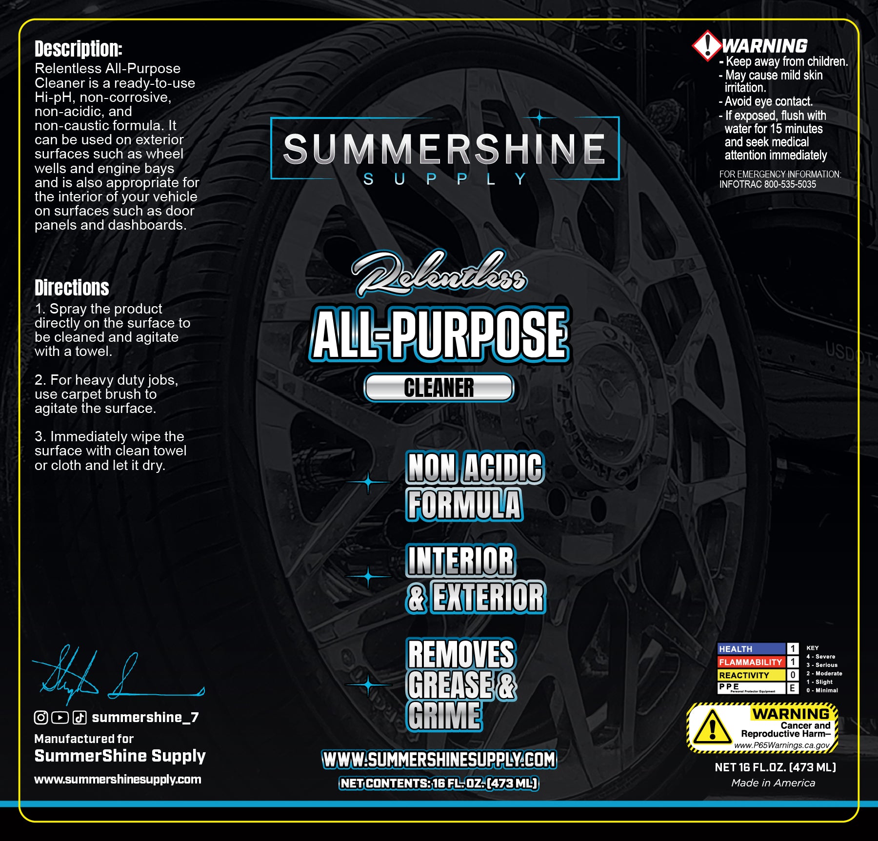 Relentless All Purpose Cleaner