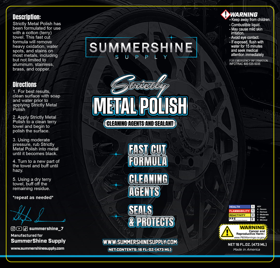 Strictly Metal Polish SummerShine Supply